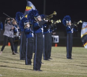 Members of the Stansbury High School Band perform during last Friday ...