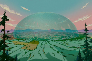 Comparing Under the Dome and The Simpsons Movie ’s Domes