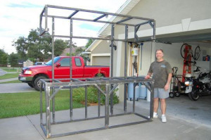 Stand will sit on Engineered Hardwood flooring