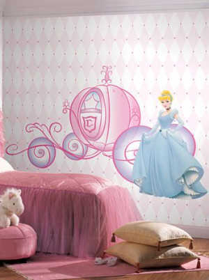 Disney Princess Quotes Wall Decals with Glitter