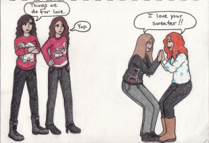 ... my FanFic “Under the Mistletoe”, you understand this drawing