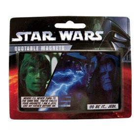 Star Wars: Luke Skywalker And Emperor Palpatine Quote Magnet