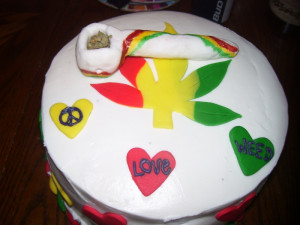 420/ Rasta Birthday Cake
