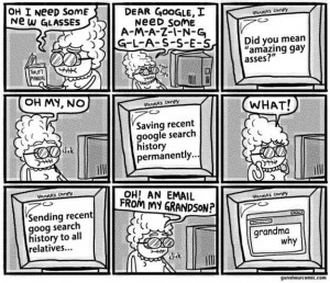 ... awkward moments in teaching your parents how to use computers
