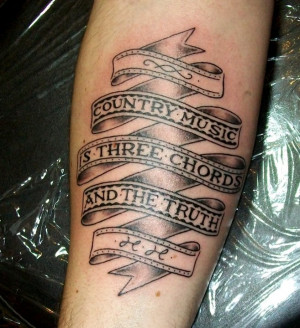 Displaying (20) Gallery Images For Country Music Quote Tattoos...