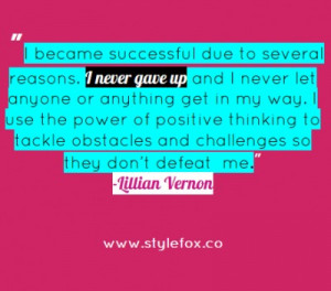 Quote of the Day: Lillian Vernon on Obstacles & Perseverance
