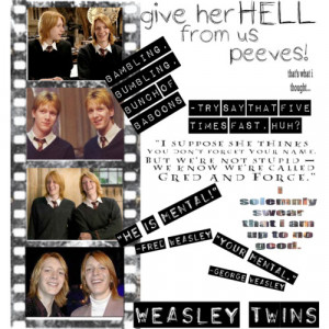 fred and george weasley quotes source http polyvore com fred george ...