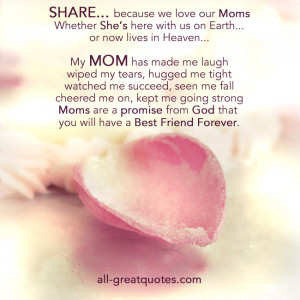 ... Loving Memory Cards For Mom Mothers Day SHARE because we love our Moms