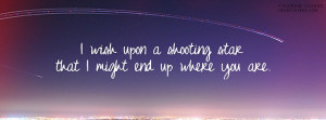Wish Upon A Shooting Star Facebook Covers
