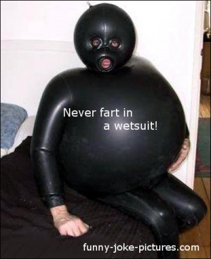 Funny Fart Wetsuit Picture