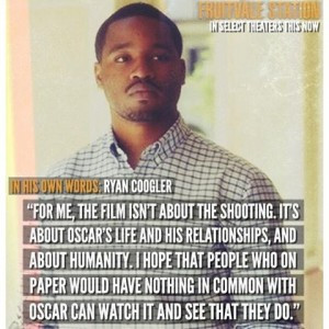 was so happy to come across this photo and quote from Ryan Coogler ...