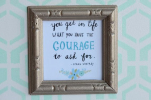 3x3 Painted Picture Frame With Quote Mint Green by 302WoodWorks