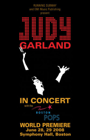 Judy Garland concert poster