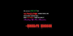 Marilyn Manson Quote by zombis-cannibal