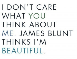 James Blunt says the truth