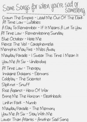 songs to listen to when you’re sad