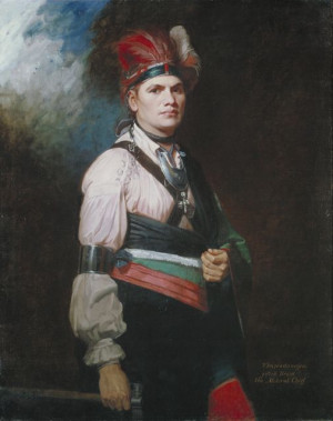 Joseph Brant, aka Thayendanagea (Mohawk chief, mentioned in AN ECHO IN ...