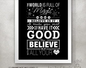 OTH PRINT (One Tree Hill quote) / I nspiring Typography Poster / World ...