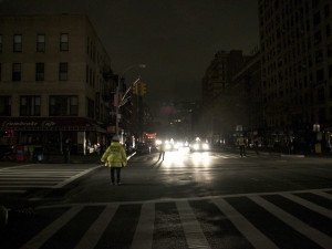 street corner at night