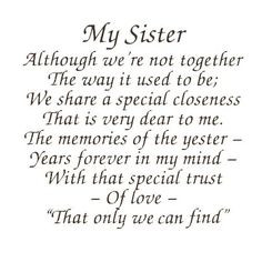 Sister Poems