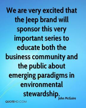 and the public about emerging paradigms in environmental stewardship