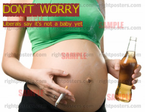 pregnant woman smoking and drinking