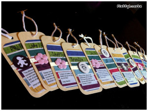 Encouragement bookmarks with motivational quotes