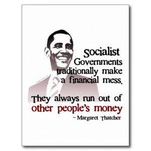 Thatcher socialist quote postcards