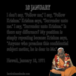 Srila Prabhupada Quotes For Month January 18