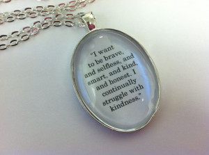 Divergent Inspired Four's Faction Tattoo explanation quote necklace