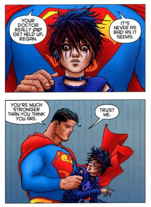 charged with the responsibility of saving the whole world, Superman ...