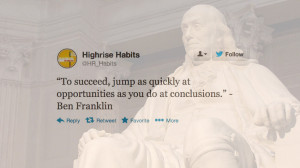 Benjamin Franklin Birthday Tweets