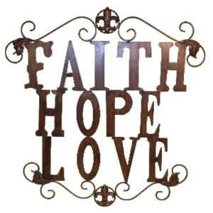 Faith Hope Love Wall Quote...