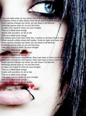 Black Veil Brides Quotes From Rebel Love Song Rebel love song -black ...