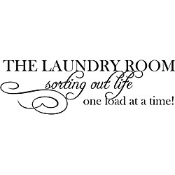 The Laundry Room Sorting Life Out One Load At A Time' Vinyl Art Quote