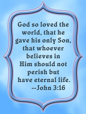 Bible Quote God So Loved The World Digital Art