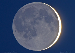 Crescent Moon And Earthshine
