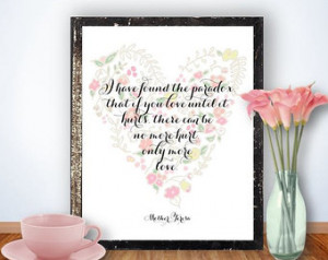 quote print printable art wa ll decor inspirational wedding quotes ...