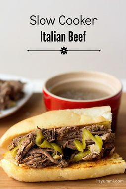 Easy slow cooker Italian beef recipe - this is the best one pot meal I ...