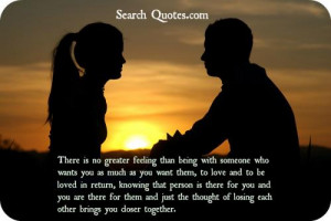 ... and just the thought of losing each other brings you closer together
