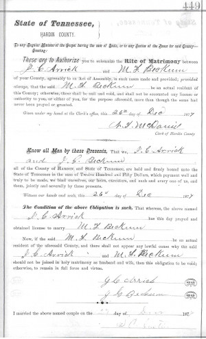 Funny Blank Marriage Certificate
