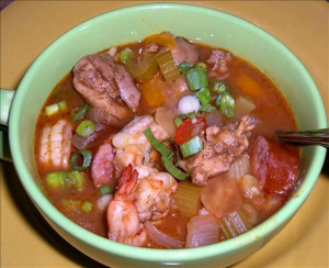 Chicken, Shrimp, and Sausage Gumbo