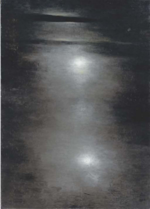 Ross Bleckner, God Won’t Come, 1983, oil on linen, 152.4 x 208.3 cm
