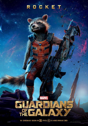 Guardians of the Galaxy’s Rocket dresses like a Roman soldier.