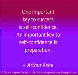 The important Key to Success is Self-Confidence, An Important Key to ...