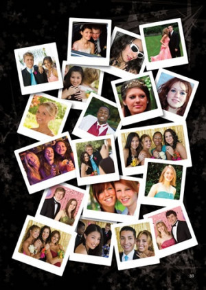 yearbook staff photo page? include a quote from them either through ...