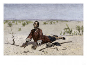 Buy Chinese Immigrant Dying of Thirst in the Mohave Desert, 1800s Now