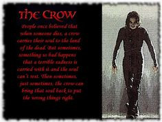 the crow great film and great book more crows movie leeth crows movie ...