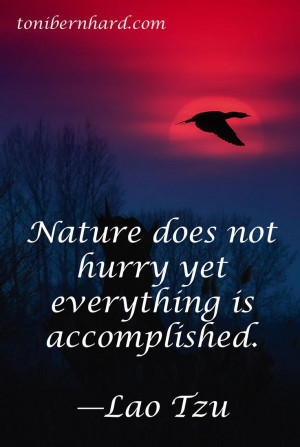 Be like #nature - Lao Tzu #quote