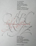 Calligraphy print by Marsha Brady - Quote by Rudolf Koch (11 1/4